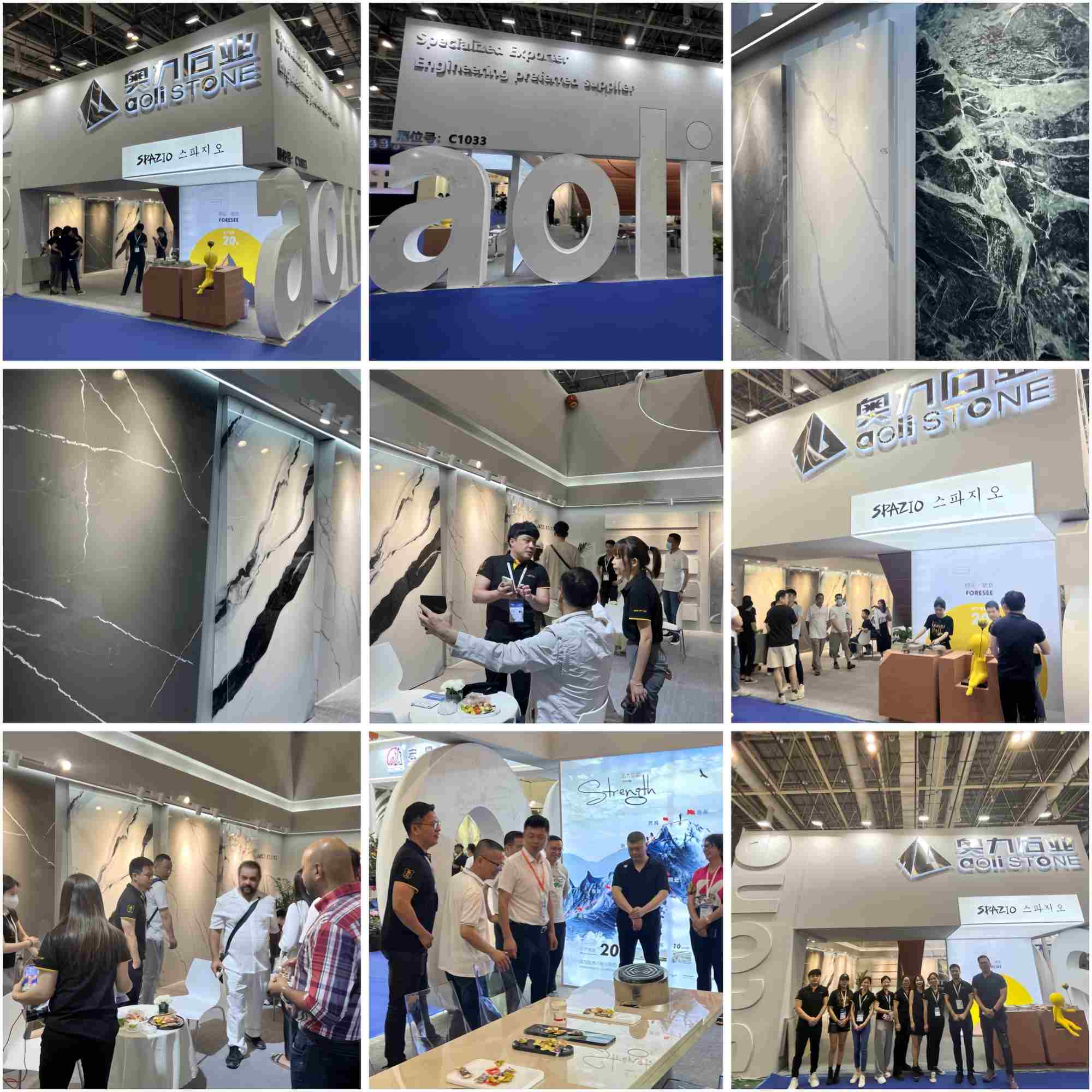 Matte Effect Low-Maintenance High-Quality island grey fake marble stone