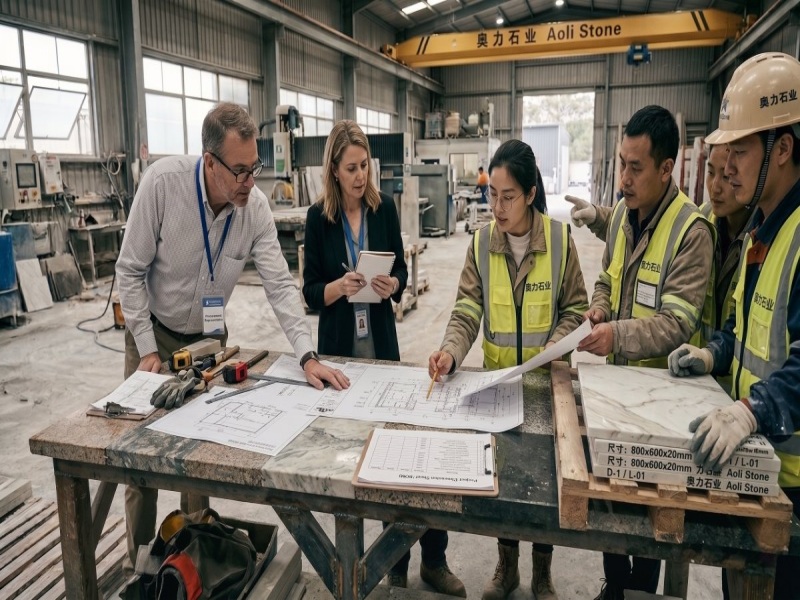 프로젝트 구매자가 맞춤형 석재 주문 전에 확인해야 할 사항은 무엇일까요?
