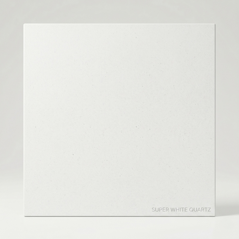 fine texture and clean white surface of Super White Quartz