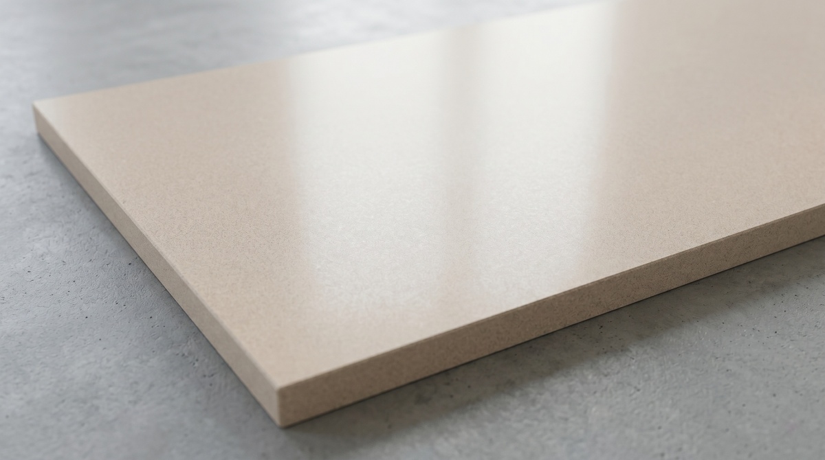 Pure beige artificial stone sheet for interior wall and floor projects