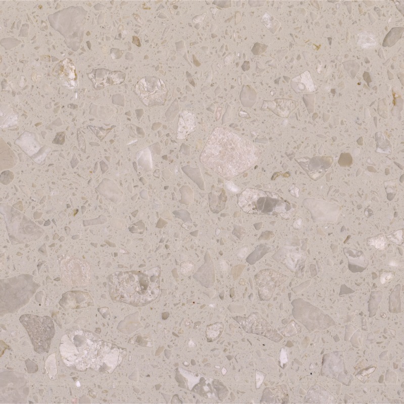 Cream Rose Artificial Stone material board for distributor and architect sampling