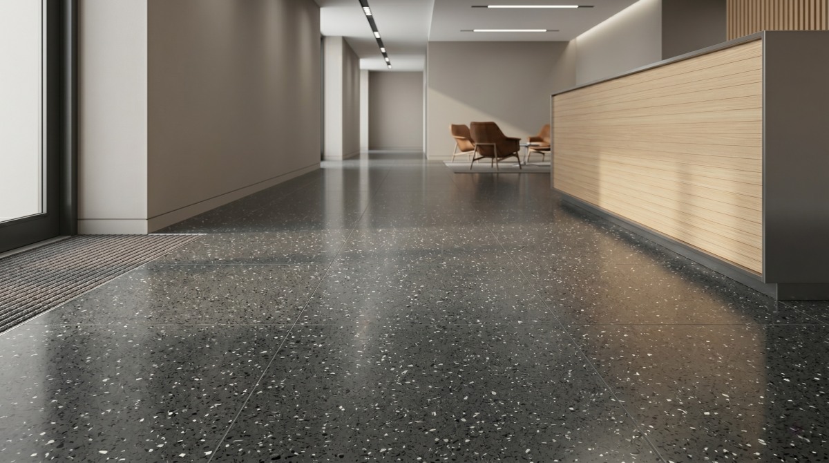 charcoal-grey-compressed-marble-tiles-flooring Charcoal grey compressed marble tiles for interior flooring