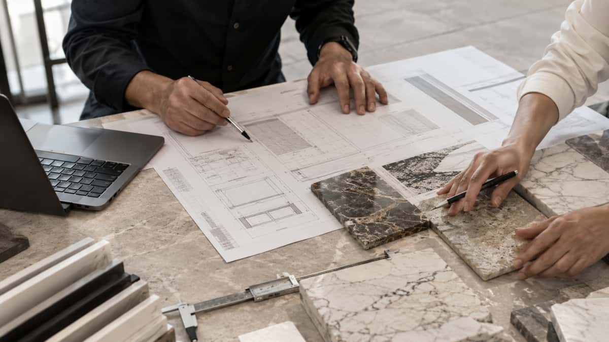 Stone shop drawings reviewed before production starts
