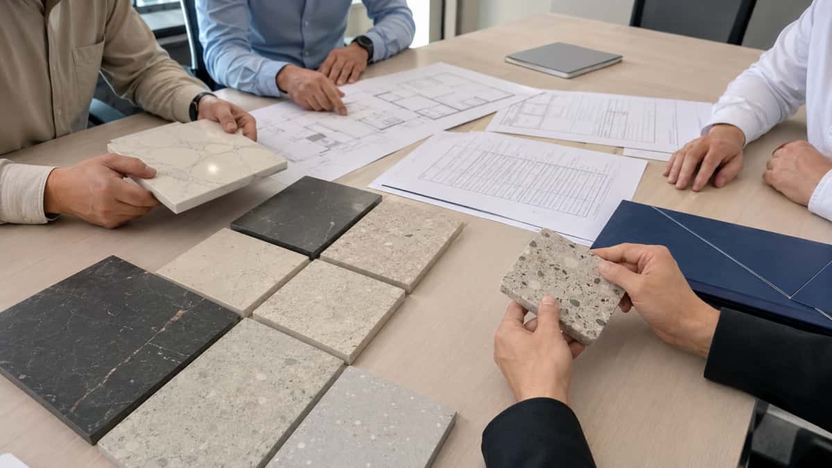 Stone size list and packing list review for project orders