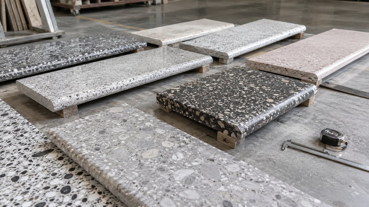 terrazzo-stair-tread-thickness Terrazzo stair tread thickness and nosing detail under project review